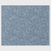 Baroque Vintage Damask Wedding Geschenkpapier (Flach)