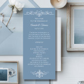 Baroque Vintage Damask Wedding Programm
