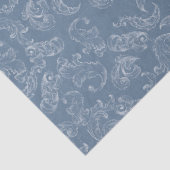 Baroque Vintage Damask Wedding Seidenpapier (Detail)