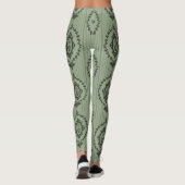 Baroque Wallpaper in Green Leggings (Rückseite)