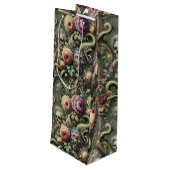 Baroquing Boundaries - Gotisch Viktorianisch Geschenktüte Für Weinflaschen (Rückseite Schrägansicht)