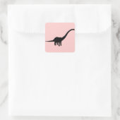 Barosaurus Dino Dinosaur Quadratischer Aufkleber (Tasche)