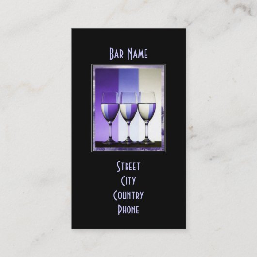 Barpub-Geschäfts-Karte Visitenkarte (Vorderseite)