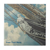 Barque Elissa Figurhead Fliese (Vorderseite)