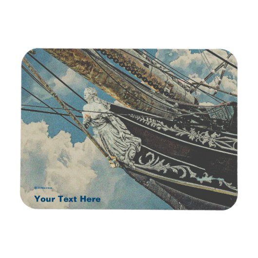 Barque Elissa Figurhead Magnet (Horizontal)