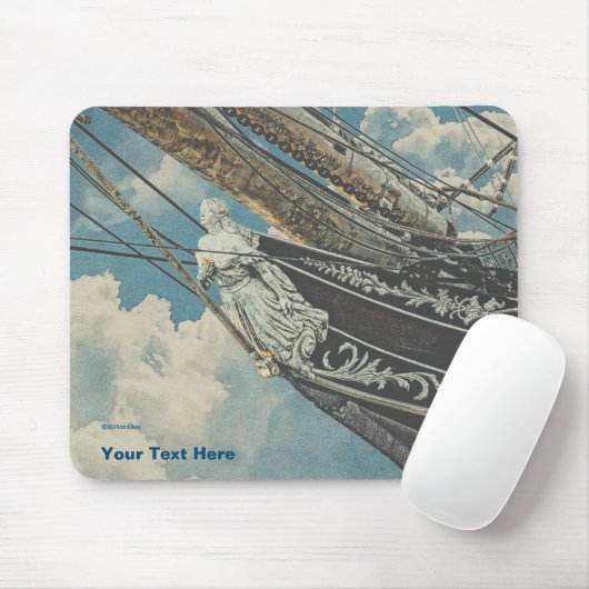 Barque Elissa Figurhead Mousepad (Mit Mouse)