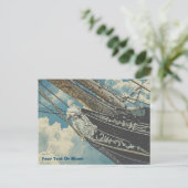 Barque Elissa Figurhead Postkarte (Stehend Vorderseite)