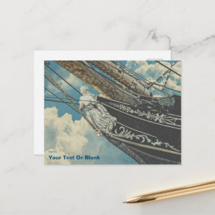 Barque Elissa Figurhead Postkarte