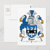 Barr Familienwappen Postkarte (Vorne/Hinten)