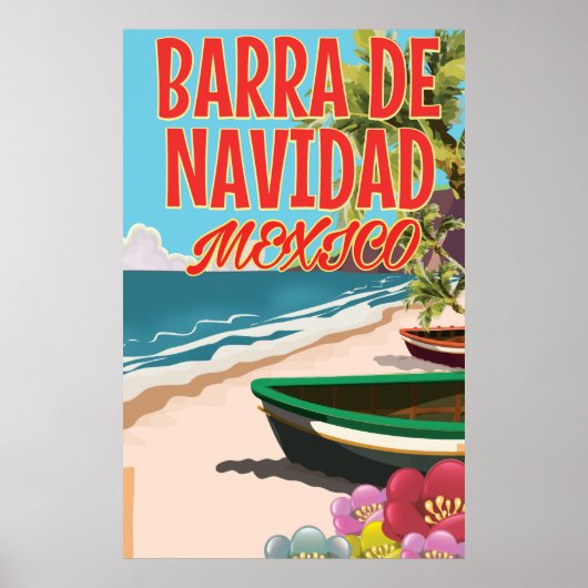 Barra de Navidad Mexico Reiseplakat Poster (Vorne)
