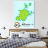 Barra-Landkarte Leinwanddruck (Insitu (Schlafzimmer))