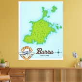 Barra-Landkarte Leinwanddruck (Insitu (Wohnzimmer))