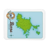 Barra-Landkarte Magnet (Horizontal)