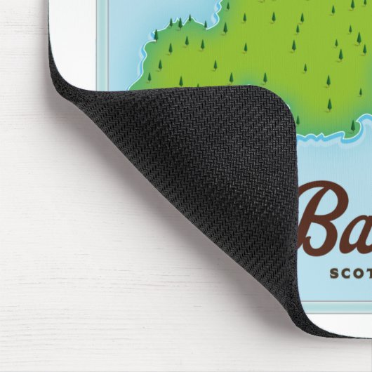 Barra-Landkarte Mousepad (Ecke)