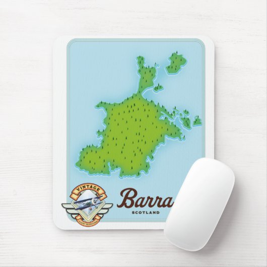 Barra-Landkarte Mousepad (Mit Mouse)