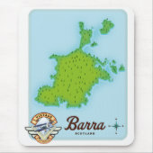Barra-Landkarte Mousepad (Vorne)
