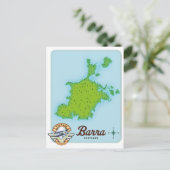 Barra-Landkarte Postkarte (Stehend Vorderseite)