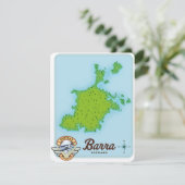 Barra Schottland Karte (Stehend Vorderseite)