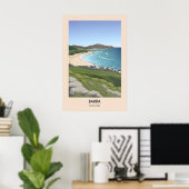 Barra Schottland Reiseplakat Poster (Heimbüro)