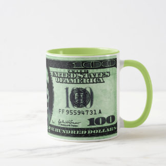 Barrack Obama 100 Dollar Bill Tasse