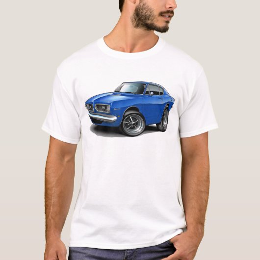 Barracuda-Blau-Auto 1967-69 T-Shirt (Vorderseite)