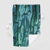 Barracuda-Fisch-Camouflage Golfhandtuch (Insitu)