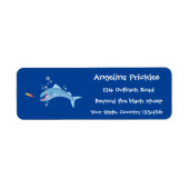 Barracuda Fisch hungriger Cartoon (Vorne)