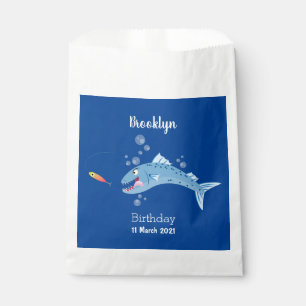 Barracuda Fisch hungriger Cartoon Geschenktütchen