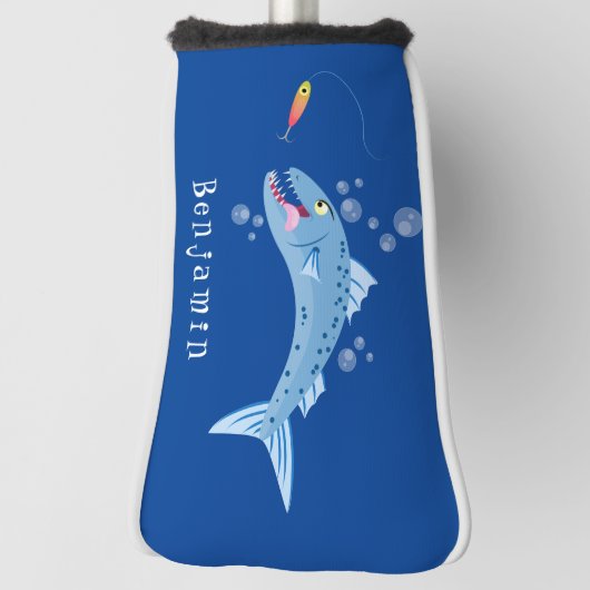 Barracuda Fisch hungriger Cartoon Golf Headcover (Rotieren 90)