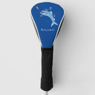 Barracuda Fisch hungriger Cartoon Golf Headcover