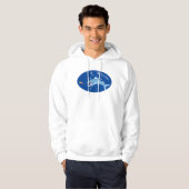 Barracuda Fisch hungriger Cartoon Hoodie (Vorne ganz)