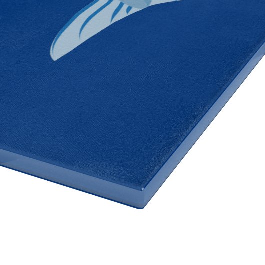 Barracuda Fisch hungriger Cartoon Schneidebrett (Ecke)