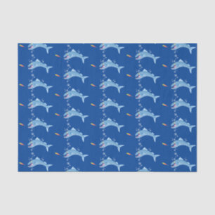 Barracuda Fisch hungriger Cartoon Seidenpapier