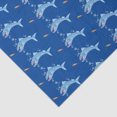 Barracuda Fisch hungriger Cartoon Seidenpapier (Ausschnitt)