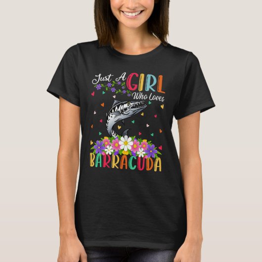 Barracuda Fisch nur ein Mädchen, das Barracuda Lie T-Shirt (Vorderseite)