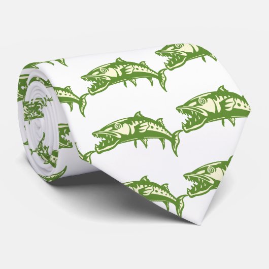 Barracuda-Fische #4 Krawatte (Gerollt)