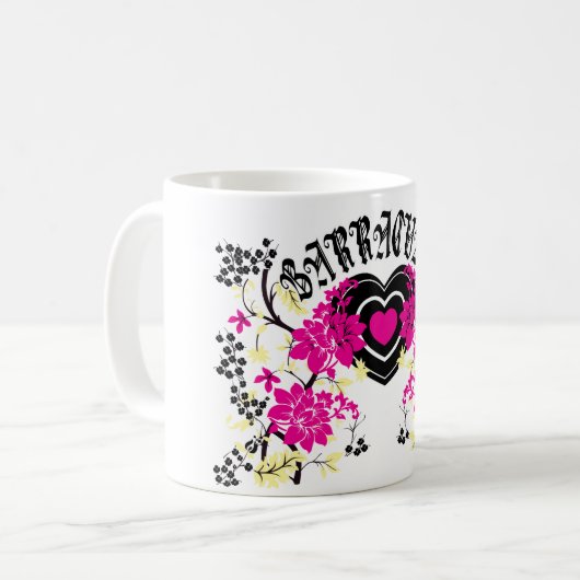 Barracuda-Herz Kaffeetasse (Vorderseite Links)