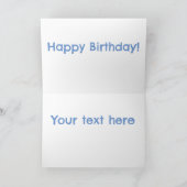 Barracuda hungriger Cartoon Karte (Innenseite)