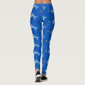 Barracuda hungriger Cartoon Leggings (Rückseite)