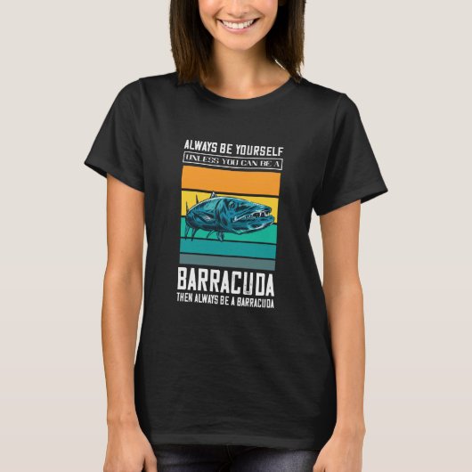 Barracuda Retro Sei Immer Du Selbst Barracuda Fisc T-Shirt (Vorderseite)