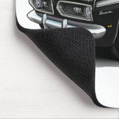 Barracuda-Schwarz-weißes Auto 1967-69 Mousepad (Ecke)
