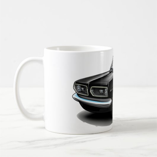 Barracuda-schwarzes Auto 1967-69 Kaffeetasse (Links)