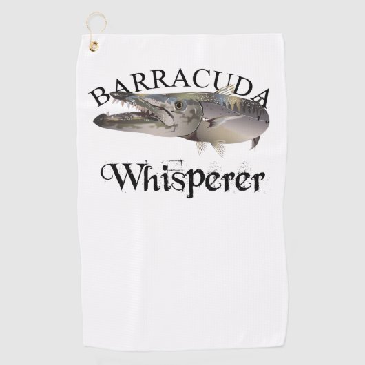 Barracuda Whisperer Leichtfarbenes Handtuch (Vorderseite)
