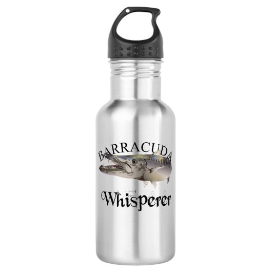 Barracuda Whisperer Light Colored Edelstahlflasche (Vorderseite)