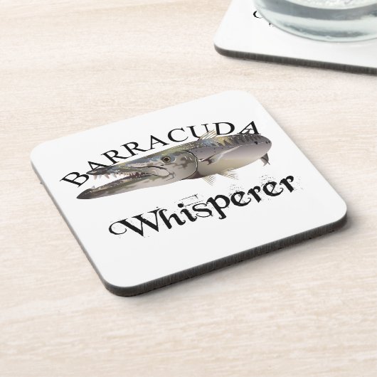 Barracuda Whisperer Light Colored Getränkeuntersetzer (Linke Seite)