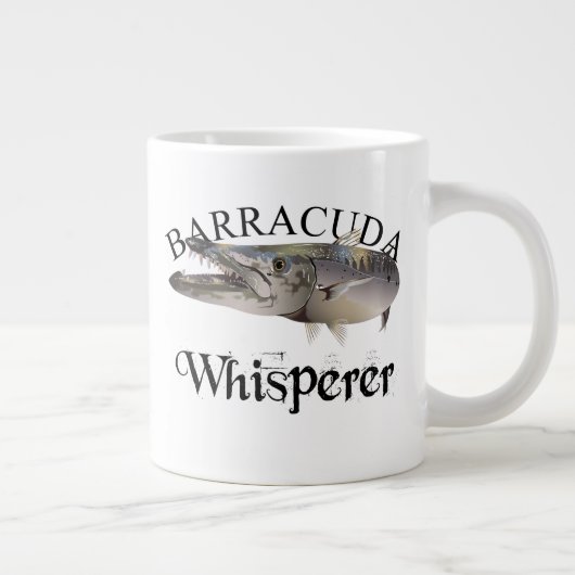 Barracuda Whisperer Light Colored Jumbo-Tasse (Rechts)