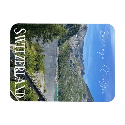 Barrage d'Emosson, Schweiz, Damm, Berge Magnet (Horizontal)