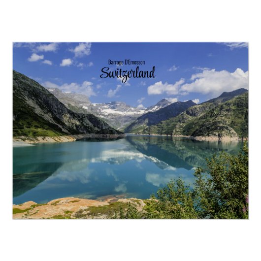 Barrage D'Emosson, Schweiz Poster (Vorderseite)