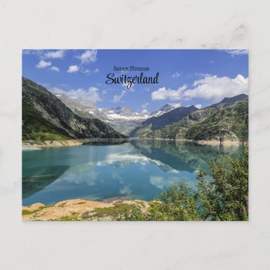 Barrage D'Emosson, Schweiz Postkarte (Vorderseite)