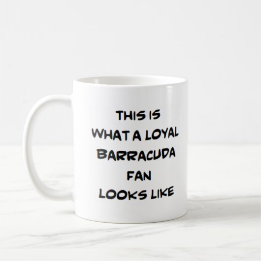 Barrakuda-Fan, treu Kaffeetasse (Links)